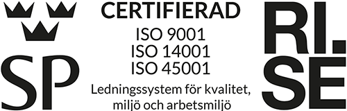 Certifierad ISO 9001, 14001 och 45001 | BORGA