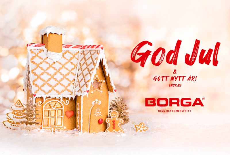 God Jul och Gott Nytt År från oss på Borga!